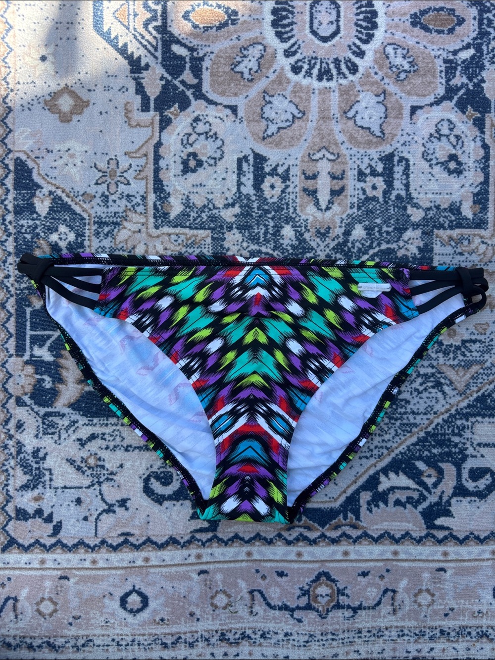 Multi-Color Strappy Side Bikini Bottom - Women